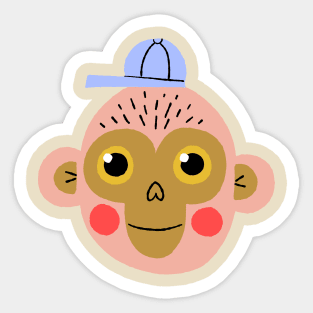 Cool Monkey Sticker